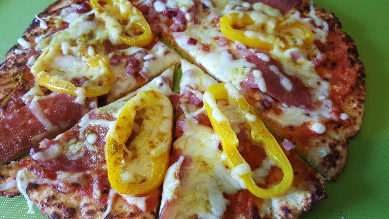 Thermomix Hähnchen- Pizzaboden (Low Carb)