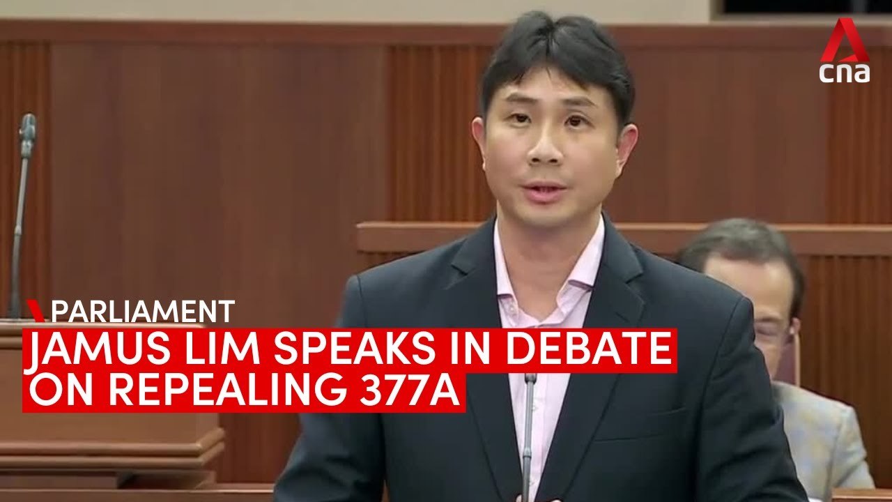 Jamus Lim speaks in debate on repealing Section 377A