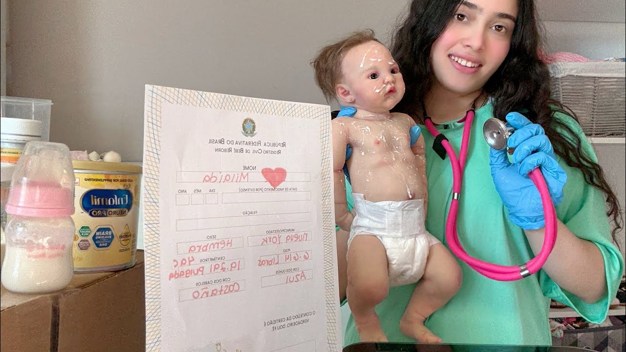 ASMR - PRIMER CHEQUEO DEL BEBÉ REBORN DESPUÉS DE NACER / ROLE-PLAY DE DOCTORA 👩‍⚕️ 