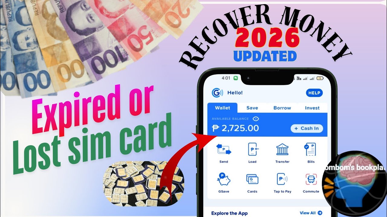 HOW TO RECOVER GCASH MONEY FROM LOST SIM 2026 updated 