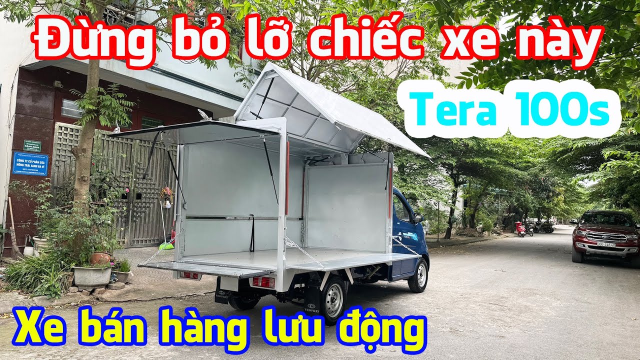 Đừng bỏ lỡ chiếc xe tải đặc biệt này | Tera 100 thùng cách dơi bán hàng lưu đông