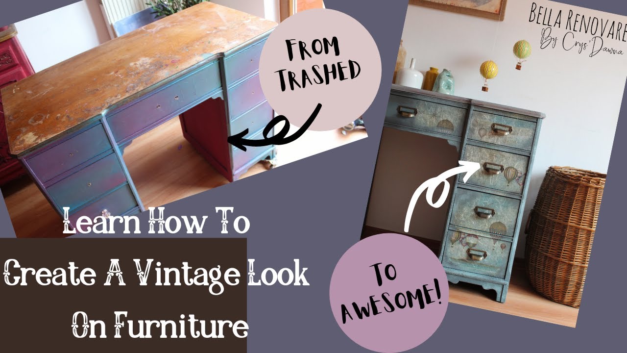 Learn How To Get A Vintage Look On Furniture- Using Mineral Chalk Paint