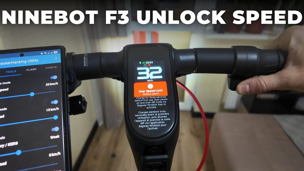 Разблокировка Ninebot 32 км/ч — F3, F3 Pro, ZT3 Pro, улучшение скорости G3
