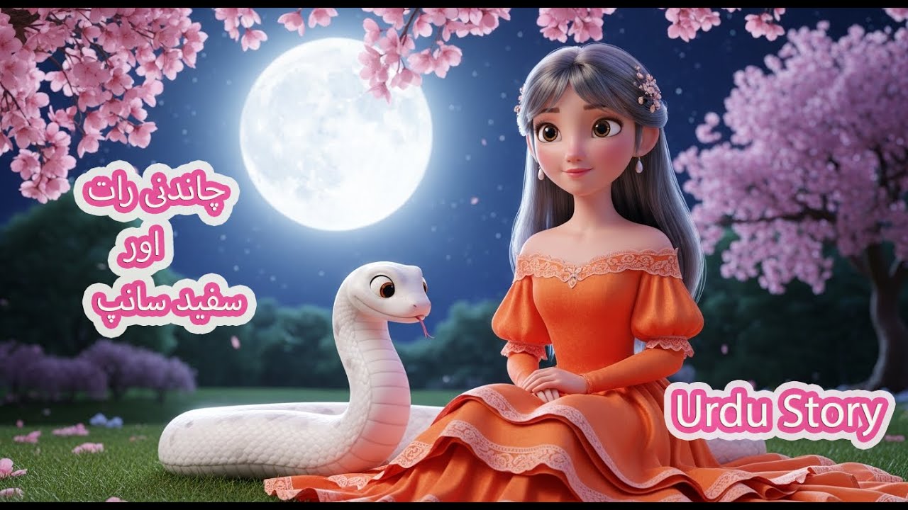 **🌙 The Moonlit Night and  White Snake**|چاندنی رات اور سفید سانپ |  Urdu stories| Short stories