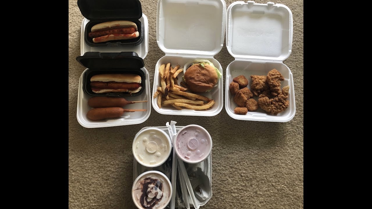 Three HUGE combo meals with 3 milkshakes! - Cook Out (VIEWER'S CHOICE)