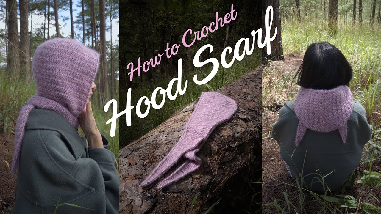 Crochet Hood Scarf - Tutorial for Beginners