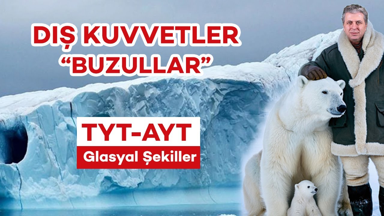 18) Dış Kuvvetler-4 / Buzullar (Glasyal Şekiller) | TYT - Coğrafya | Fatih GÖZÜAÇIK