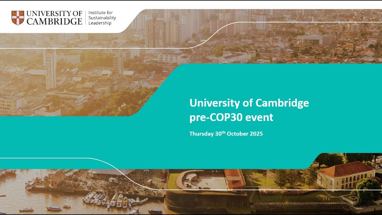 University of Cambridge pre-COP30 event
