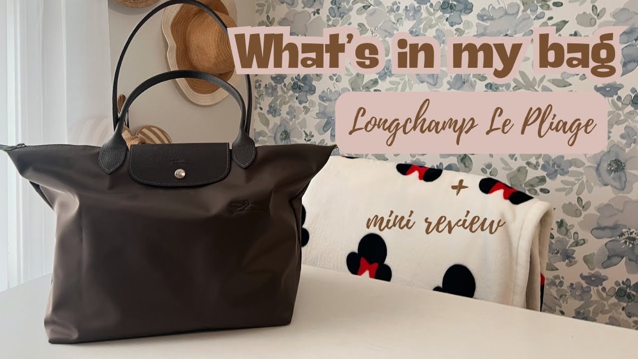 WHAT’S IN MY BAG | Longchamp Le Pliage Green Collection + Mini Review