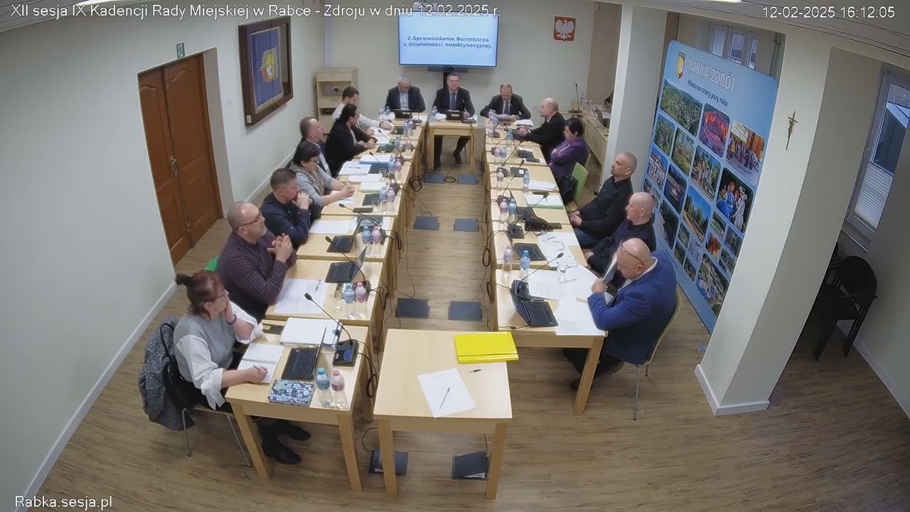 XII Sesja Rady Miejskiej w Rabce Zdroju   12.02.2025