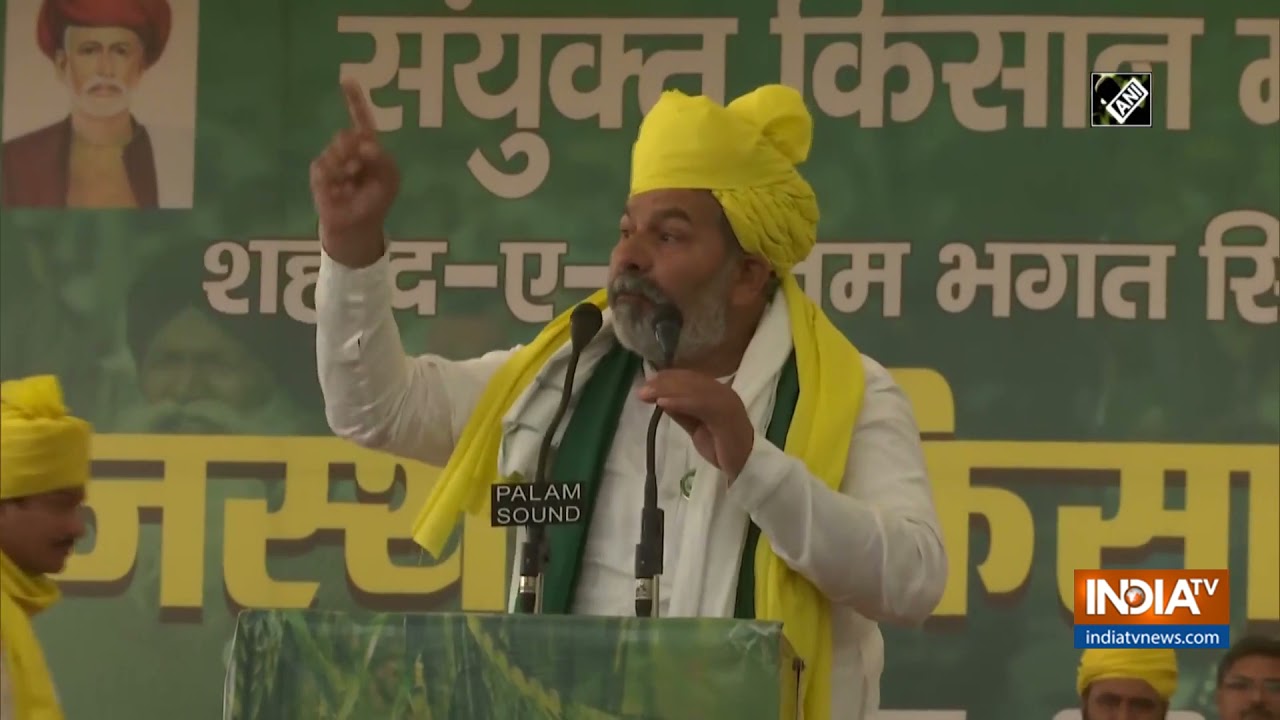 Will sell produce in Parliament: Rakesh Tikait at Jaipur Kisan Mahapanchayat