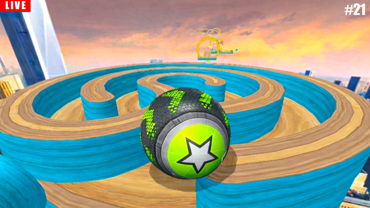 Going Balls HARD LEVEL, SPEED RUN, FUNNY FAIL,,PORTAL RUN   Reac livel max   #21 #goingballs #live