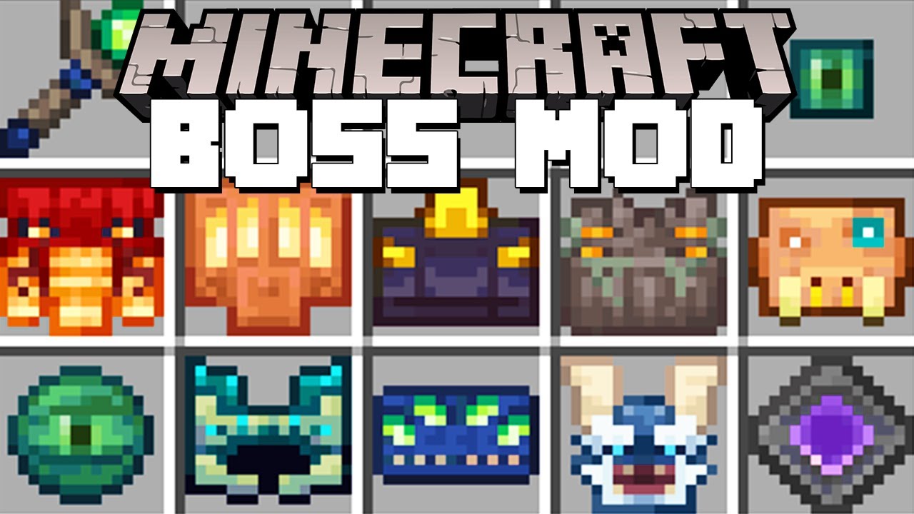 Minecraft BOSS MOD / NEW CUSTOM BOSSES MOD! (Minecraft Mods)