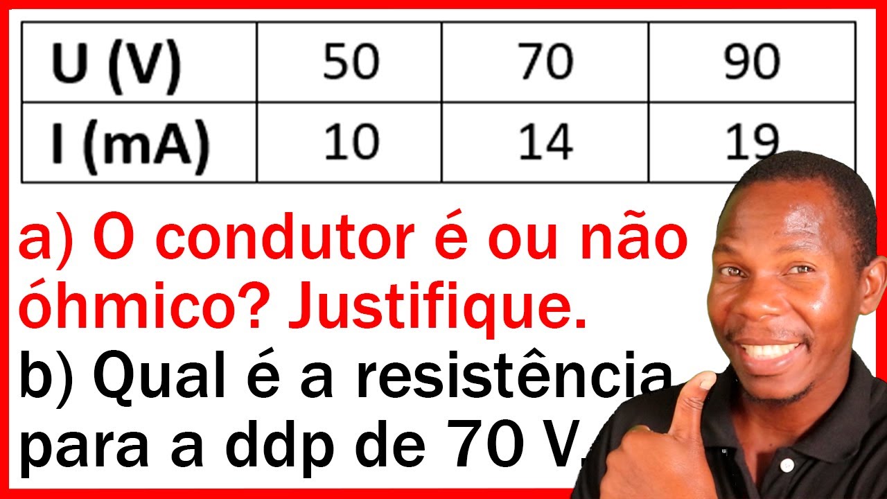 Condutor Óhmico e Resistência Eléctrica - Exame de Física - 10ª Classe, 1ª Ép 2022