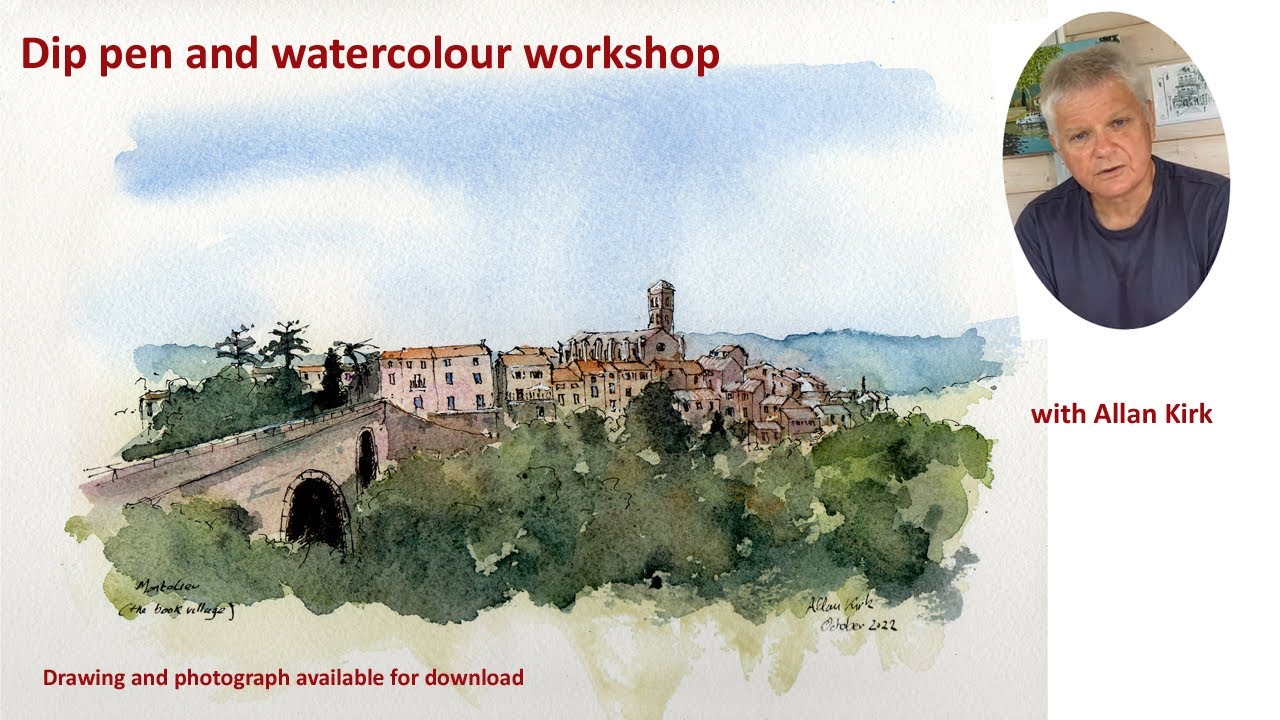 Dip pen and watercolour workshop