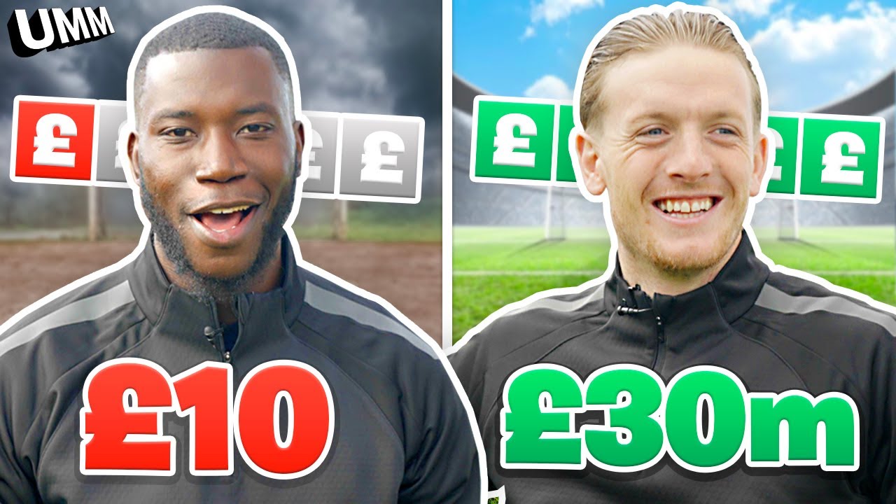 £10 FOOTBALLER vs £30m FOOTBALLER with Harry Pinero and Jordan Pickford