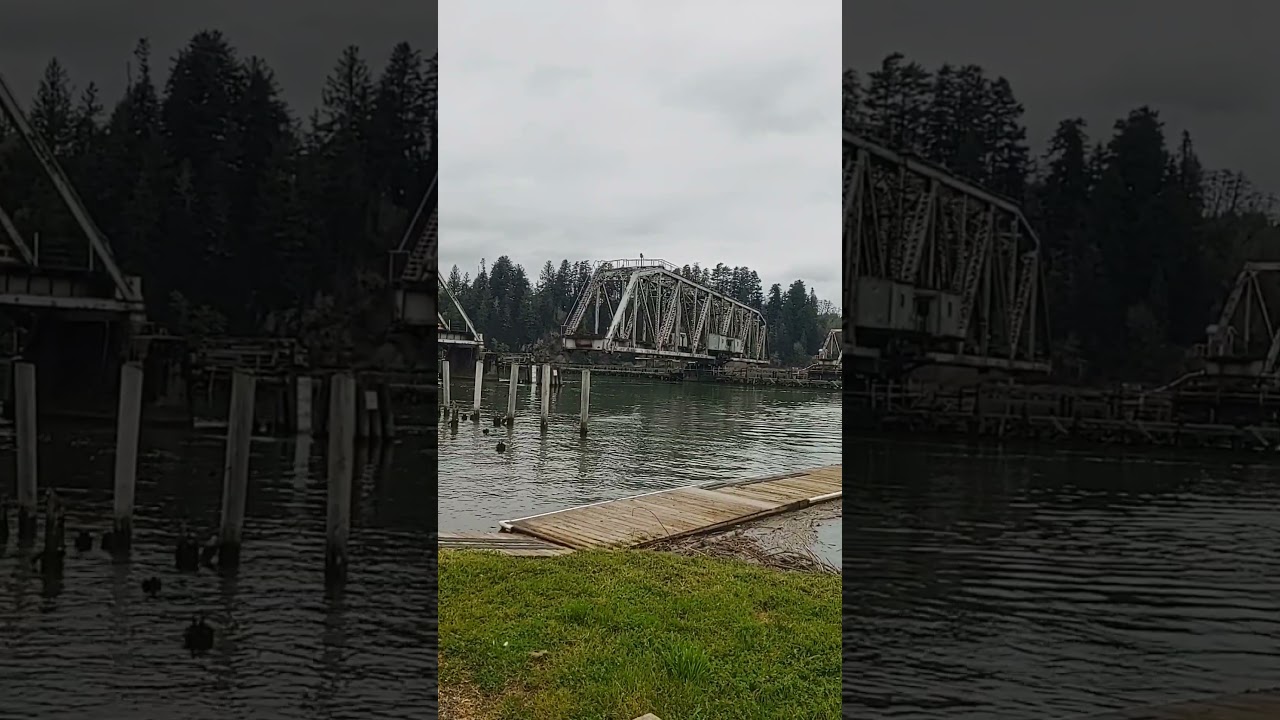 Have you ever watched a railroad bridge close? #bridges #railroads #waterways #boat #fishing