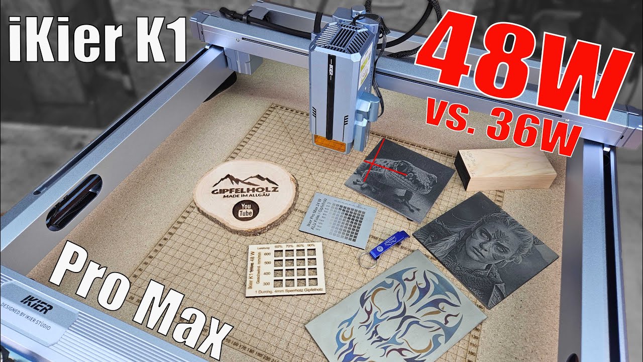 Самый мощный диодный лазер? iKier K1 Pro Max 48 Вт в тесте — Atomstack X40 Pro