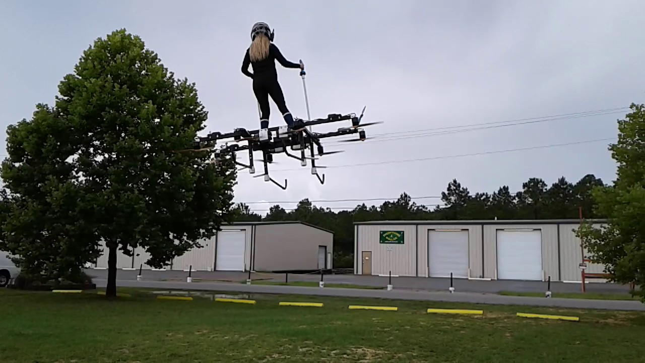 Mariah Cain Training on the MegaDrone