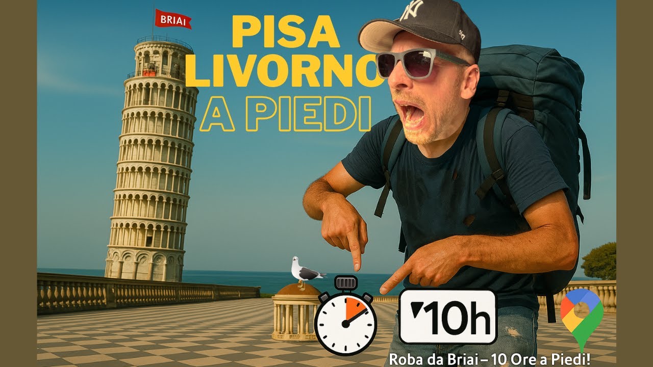 Pisa-Livorno, a PIEDI: 10 Ore e Mille Sorprese! 😎🔥🚶‍♂️‍➡️