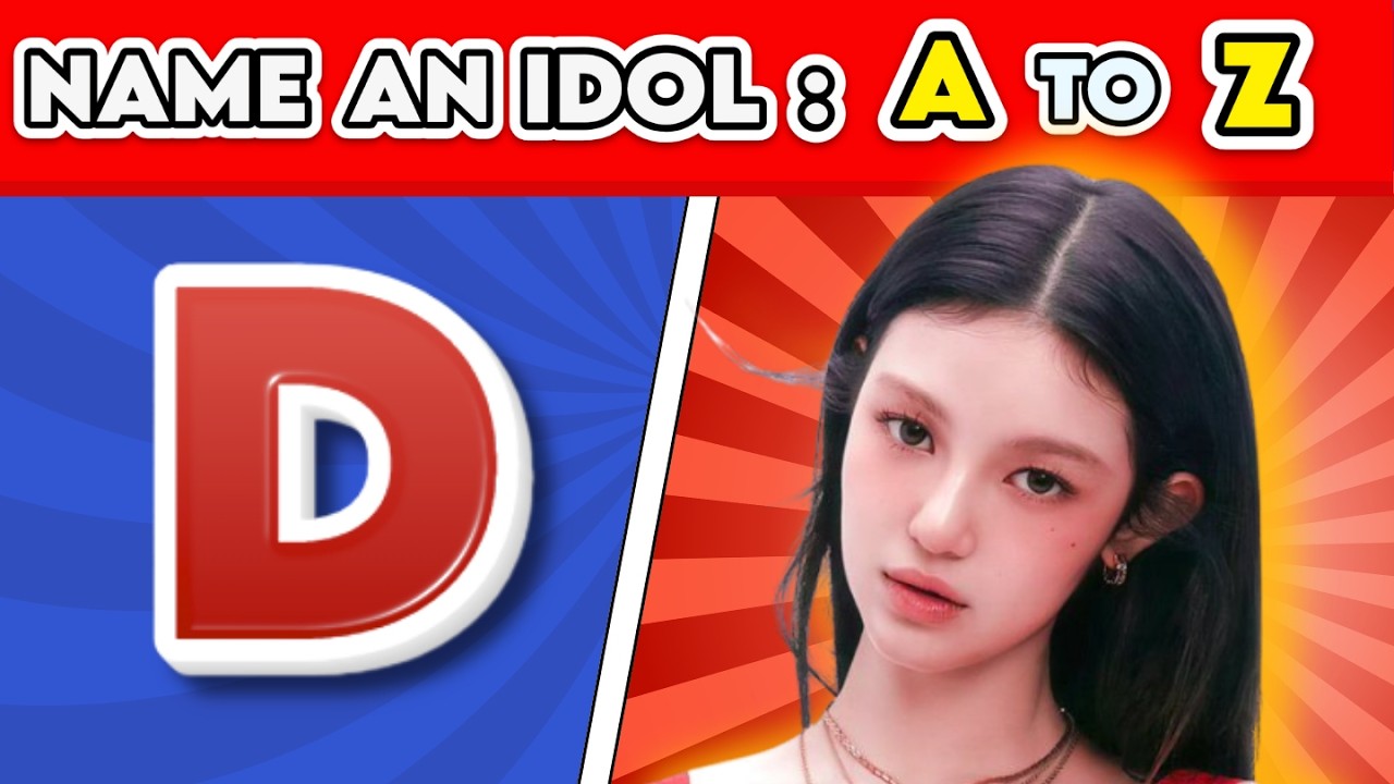 KPOP IDOL ALPHABET CHALLENGE 🔤 Test Your Knowledge NOW