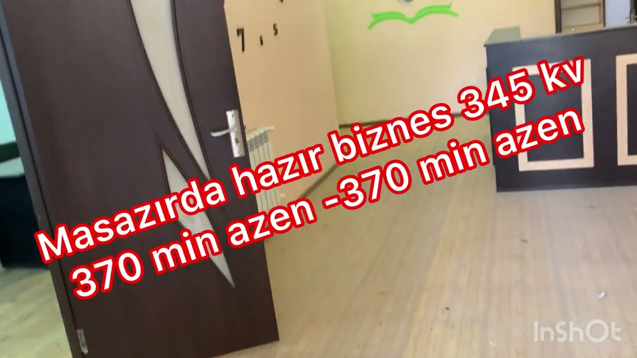 Masazırı kirişində gözel teklib hazır biznes 055 247-00-90 055-386-86-87