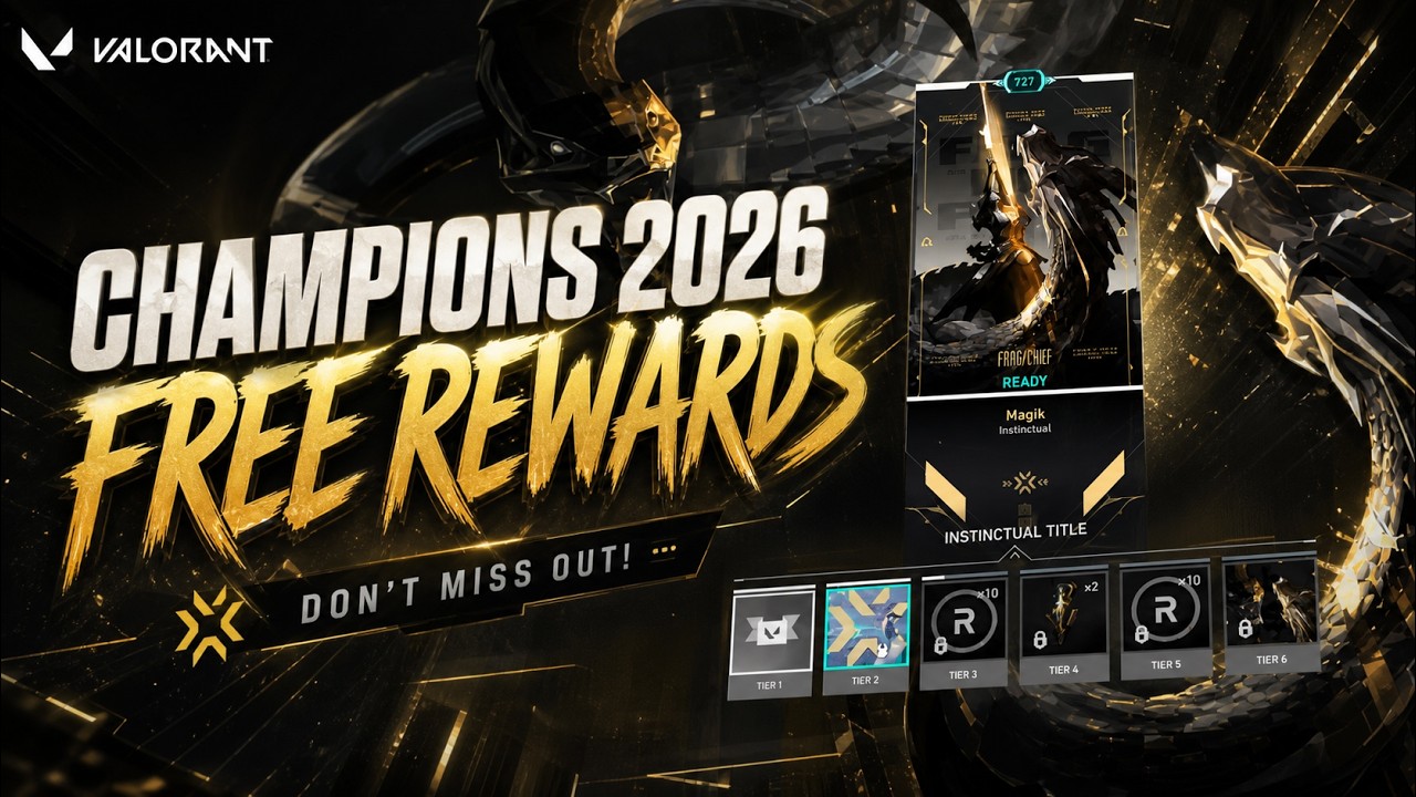 CHAMPIONS 2026: SHANGHAI REWARDS FOR FREE! 😱 Just Play #valorant