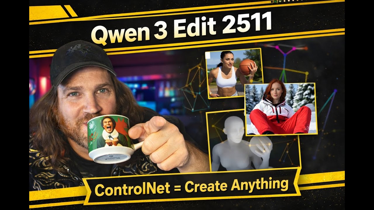 Qwen Edit 2511 упрощает работу с ControlNet. Никаких масок, никаких сложностей с настройкой, толь...