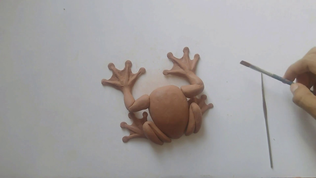 Como esculpir una rana en plastilina