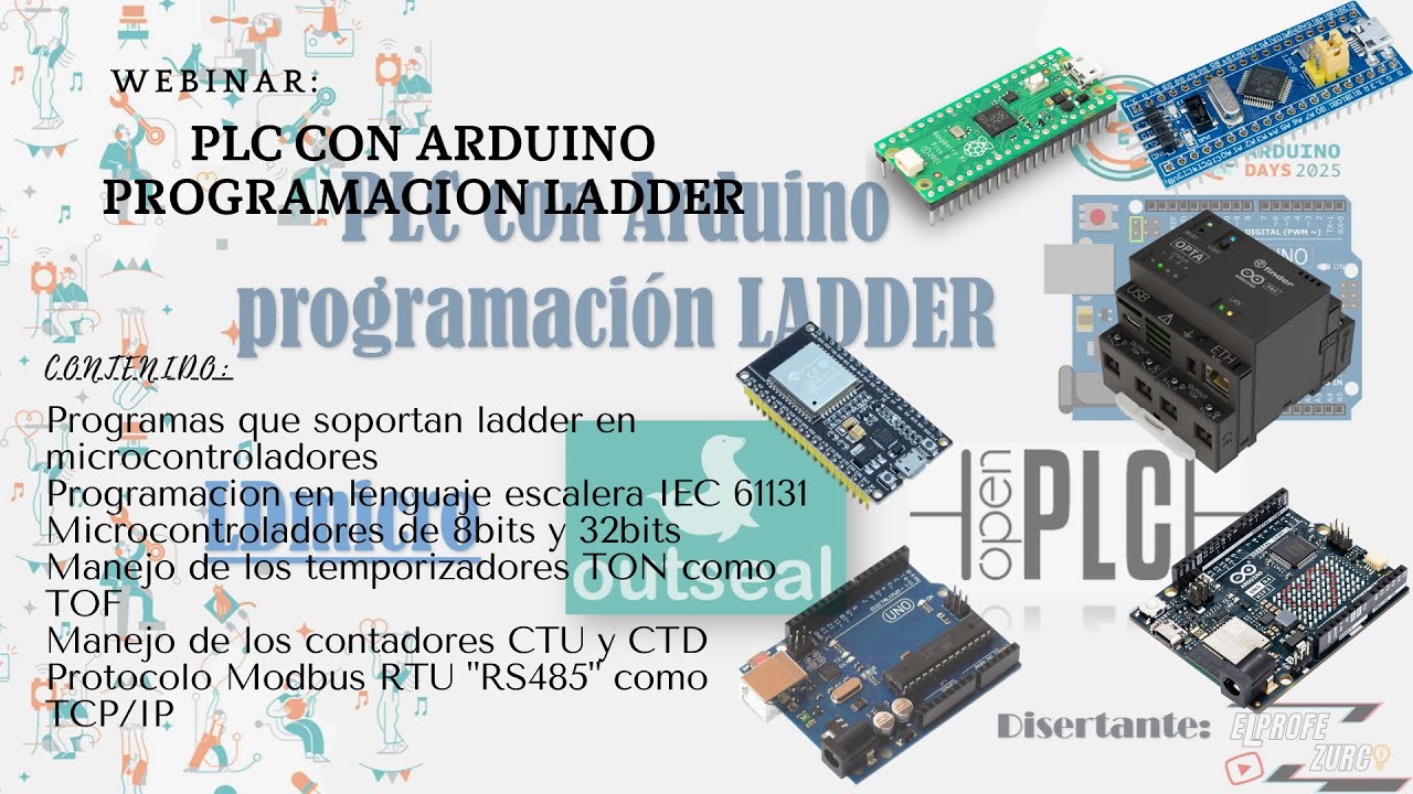 ⚡ Webinar: PLC con Arduino y programación escalera 
