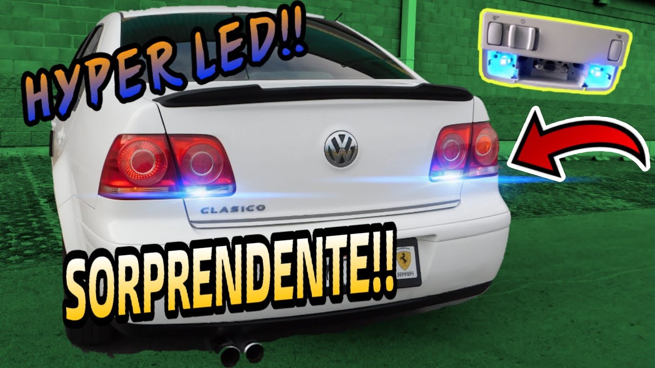 HYPER LED AL INTERIOR Y REVERSERO DEL JETTA!! Proyecto VW mk4.5!!