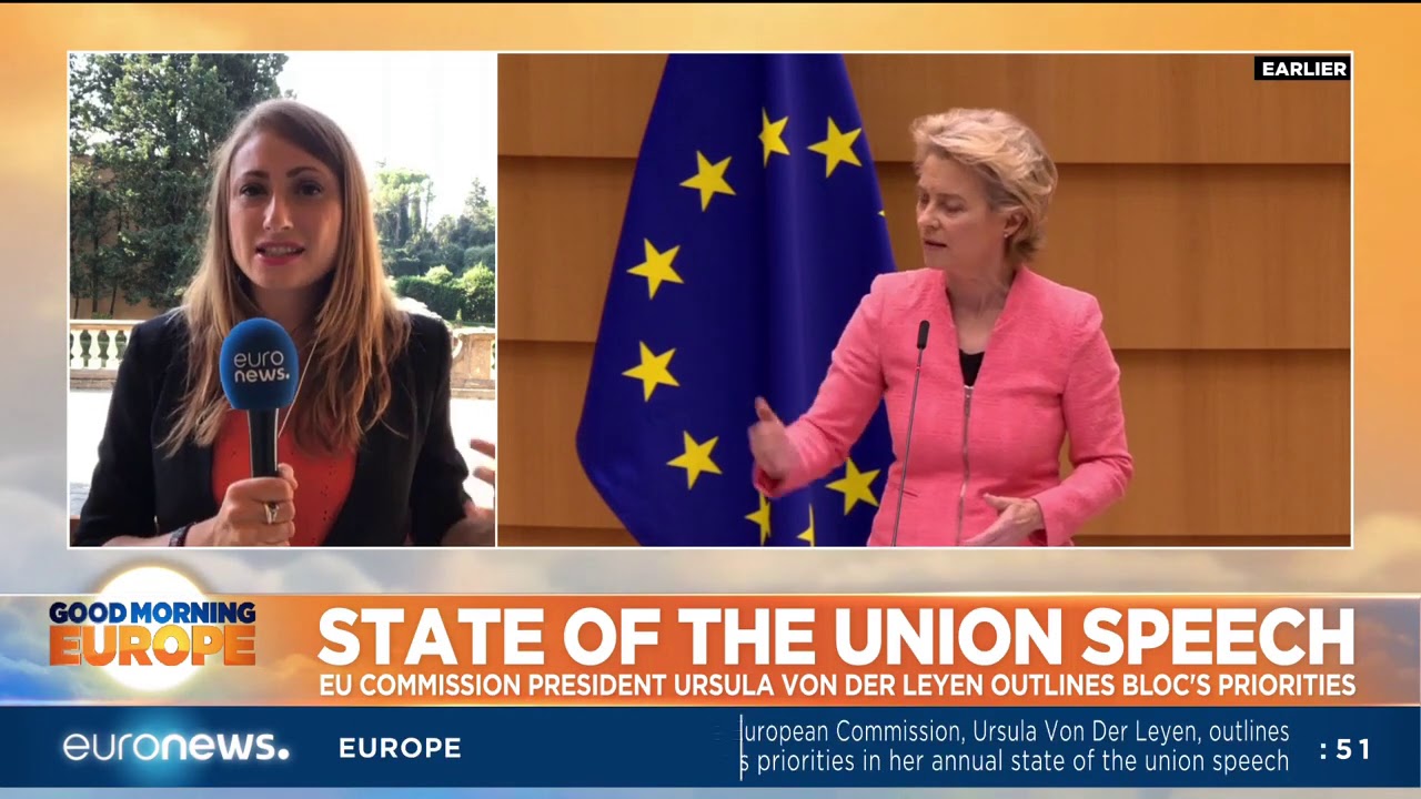 State of the union speech: EU Commission president Ursula Von Der Leyen outlines bloc's priorities
