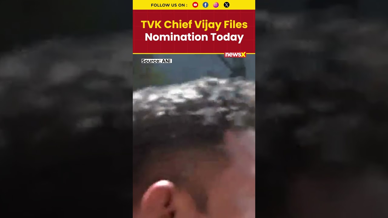 TVK Chief Vijay Files Nomination in Trichy East Assembly constituency #vijay