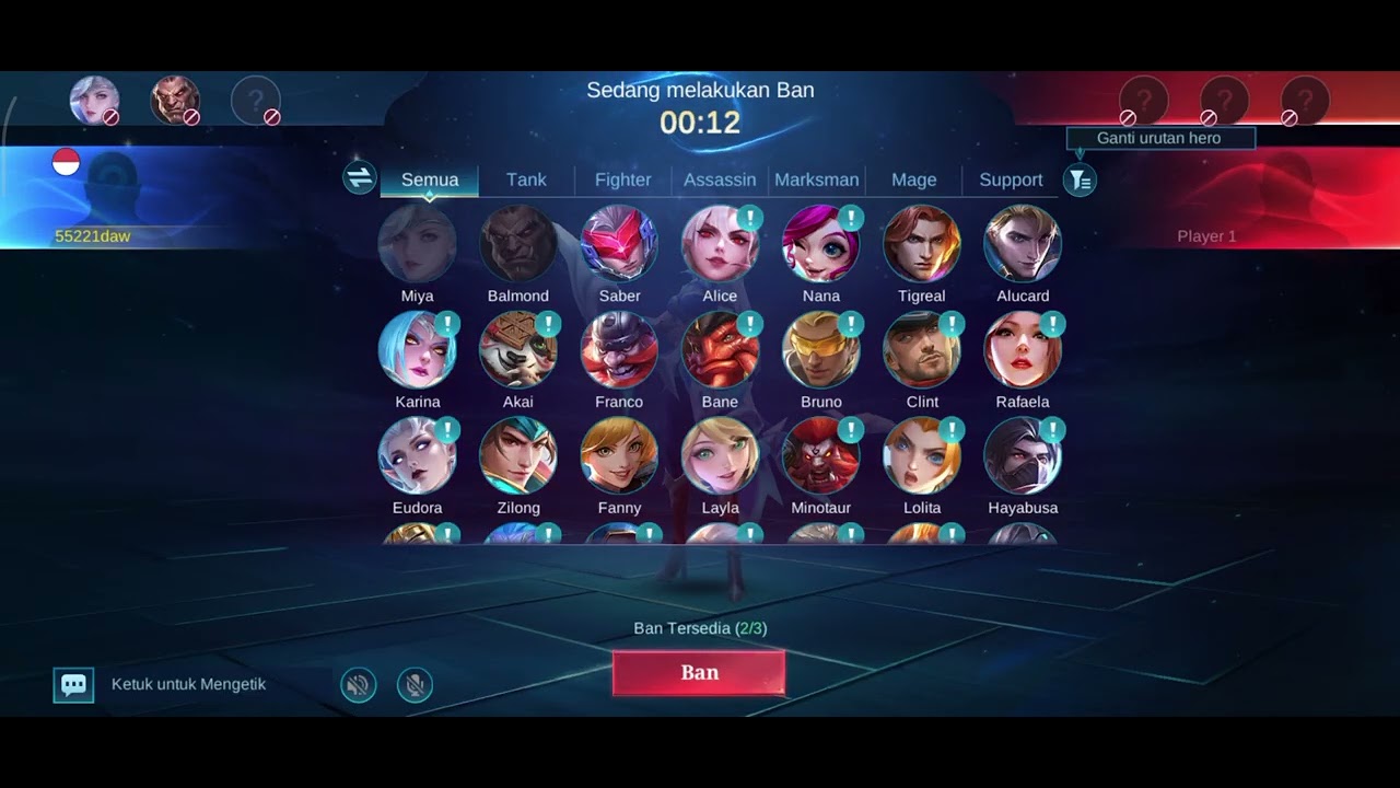 Main mlbb bareng temen sekolah, by one, 1vs1+ tutorial mlbb