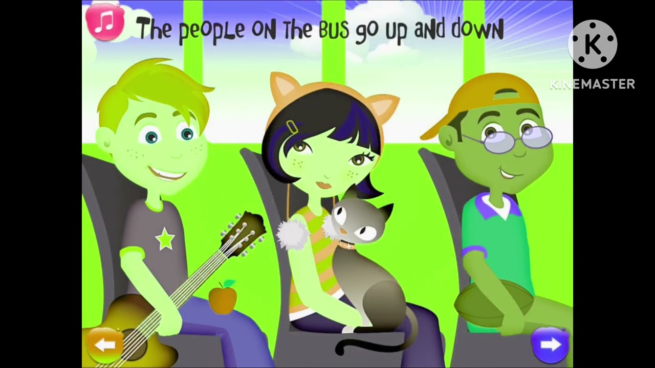 Wheels on the green bus 