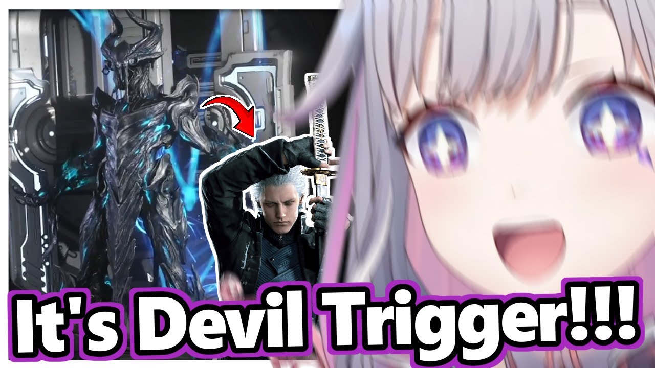 Biboo can't escape from Vergil's Devil Trigger when playing Warframe with Gigi!
