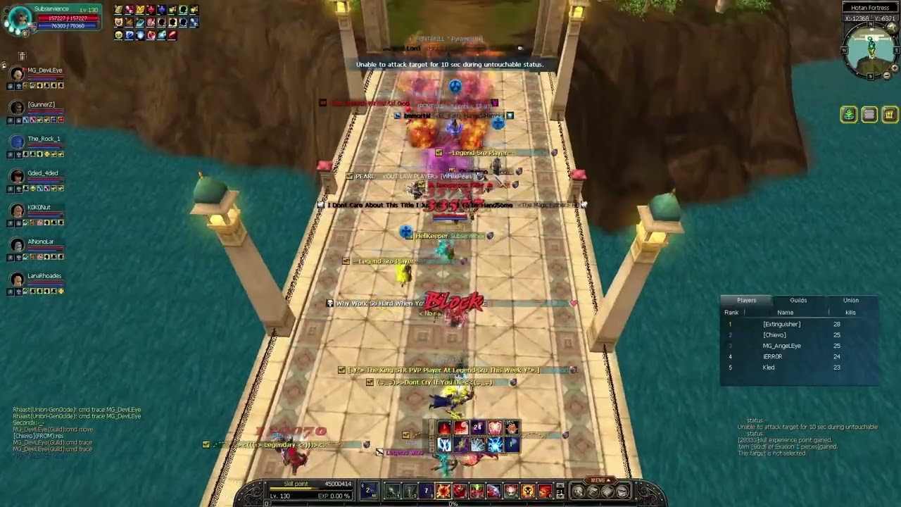 [Legend-Sro] Genocide Against rented players and guilds.