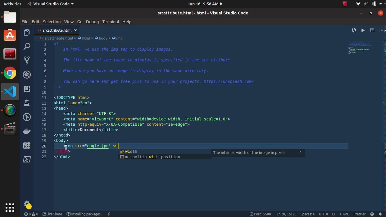 HTML: SRC Attribute