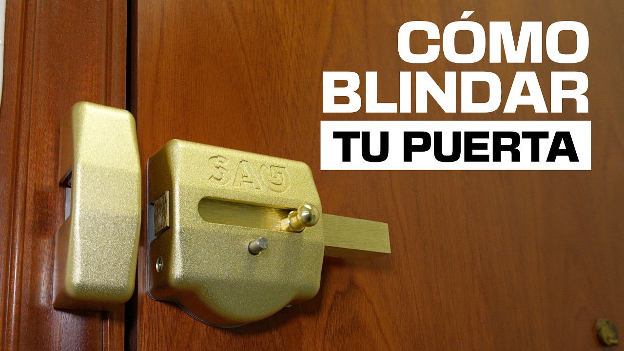 As&iacute; blindamos esta puerta. Segunda cerradura de seguridad a llaves iguales. Cerrojo SAG y bomb&iacute;n M&C