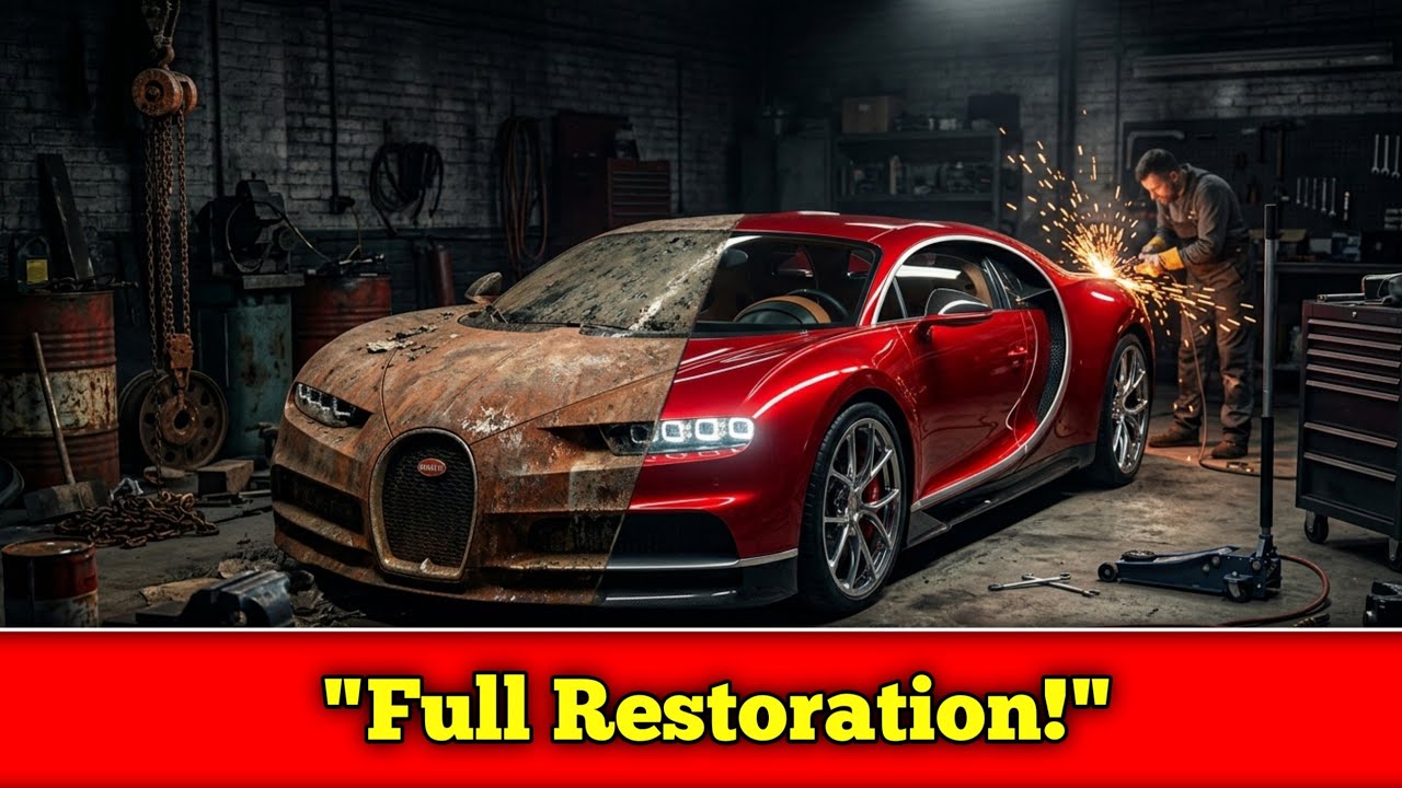 Full Restoration of a Rusty Bugatti Chiron | Amazing Car Rebuild