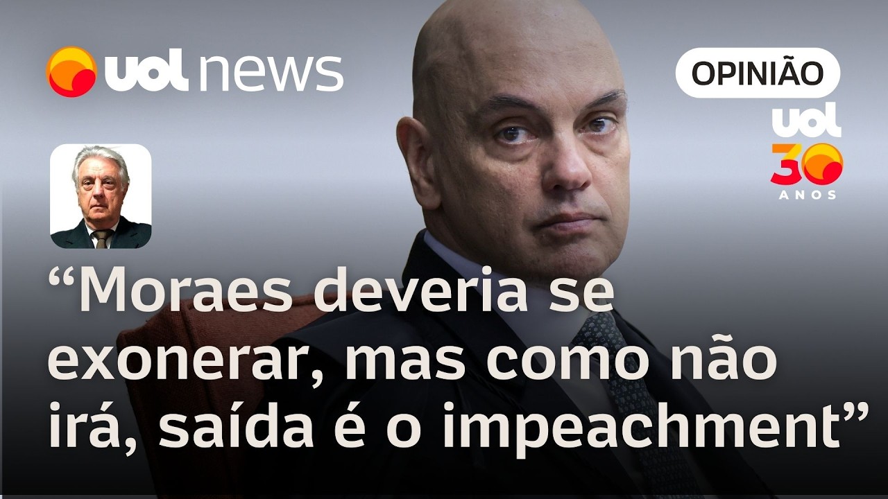 Moraes deveria se exonerar e deixar toga na cadeira, mas única saída é o impeachment | Maierovitch