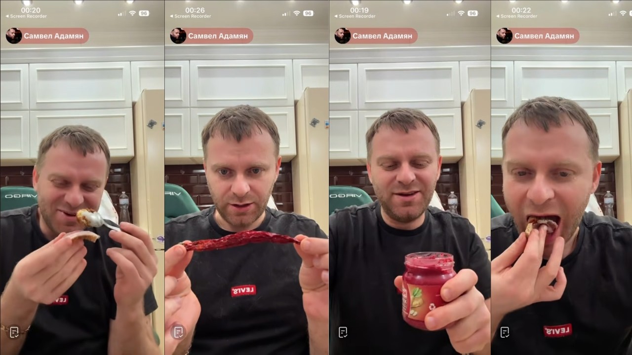 Поглощение трюфелей, сала И острого перца от УкрУкра, обжог слизистую / Самвел Адамян