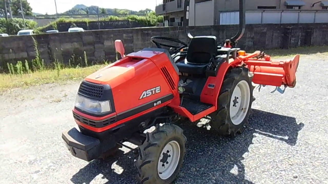 クボタ トラクター A 175 ASTE 628時間 逆転PTO 自動水平 自動深耕 ポンパ バックアップ付き パワステ無し14358 動作テスト