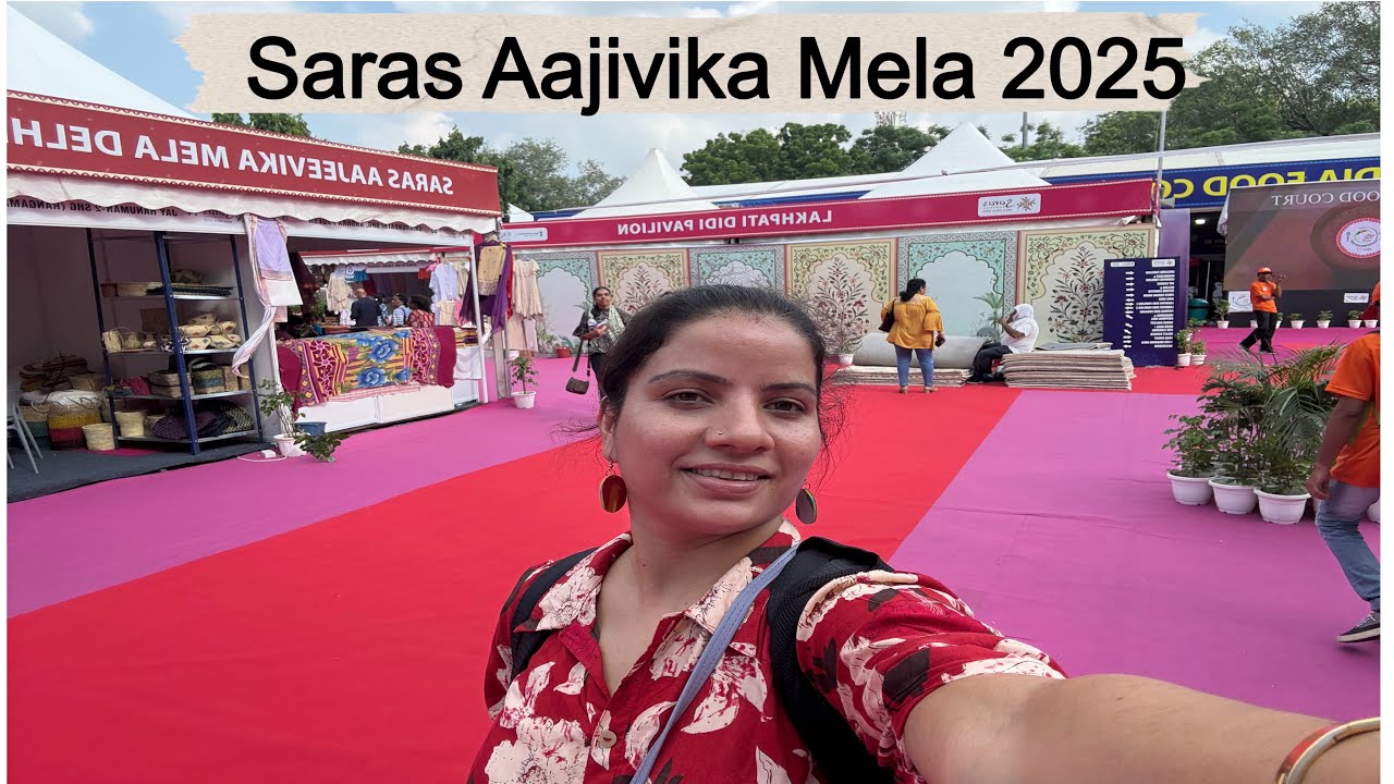 Saras Aajivika Mela 2025 Delhi | Saras Mela 2025 | Major Dhyan Chand Stadium | Veena Rawat Vlogs 