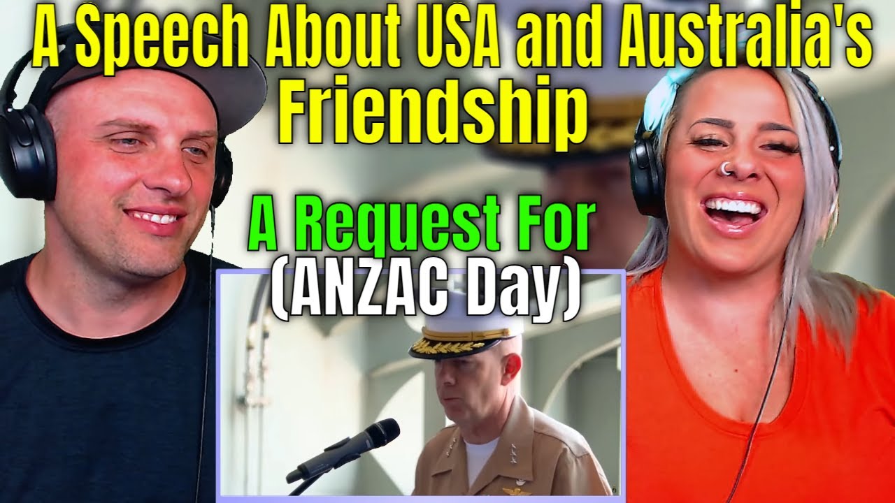 Reaction To A Speech About USA and Australia's Friendship (For ANZAC Day) THE WOLF HUNTERZ REACTIONS