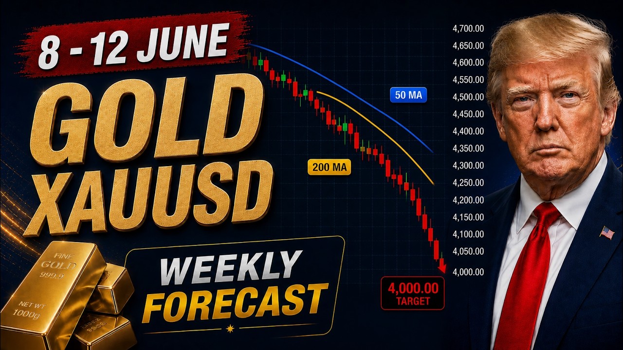 🟢 GOLD Weekly Forecast (8 - 12 June) | Drop to 4000??