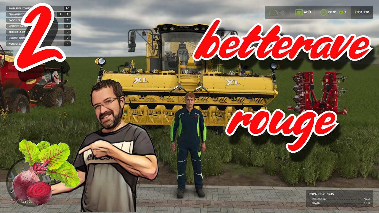 Culture de betterave rouge Farming simulator 25