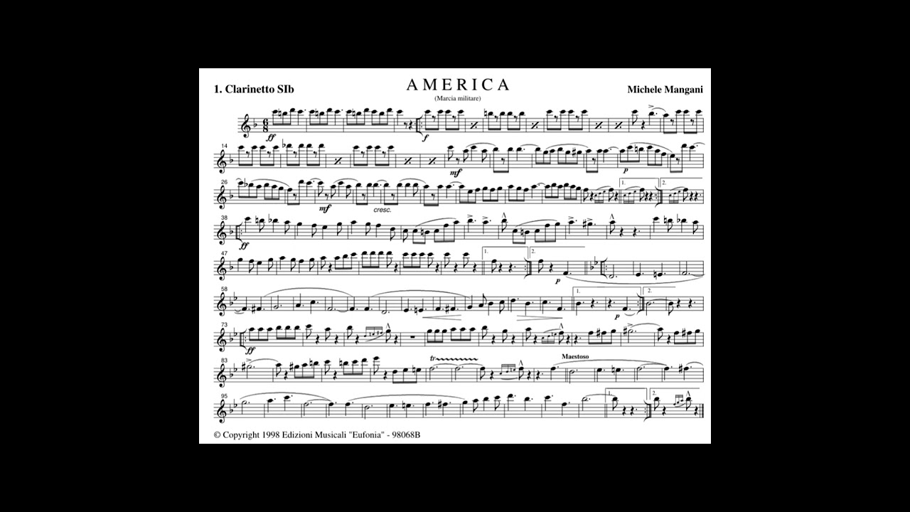 America - Michele Mangani (Marcia militare)