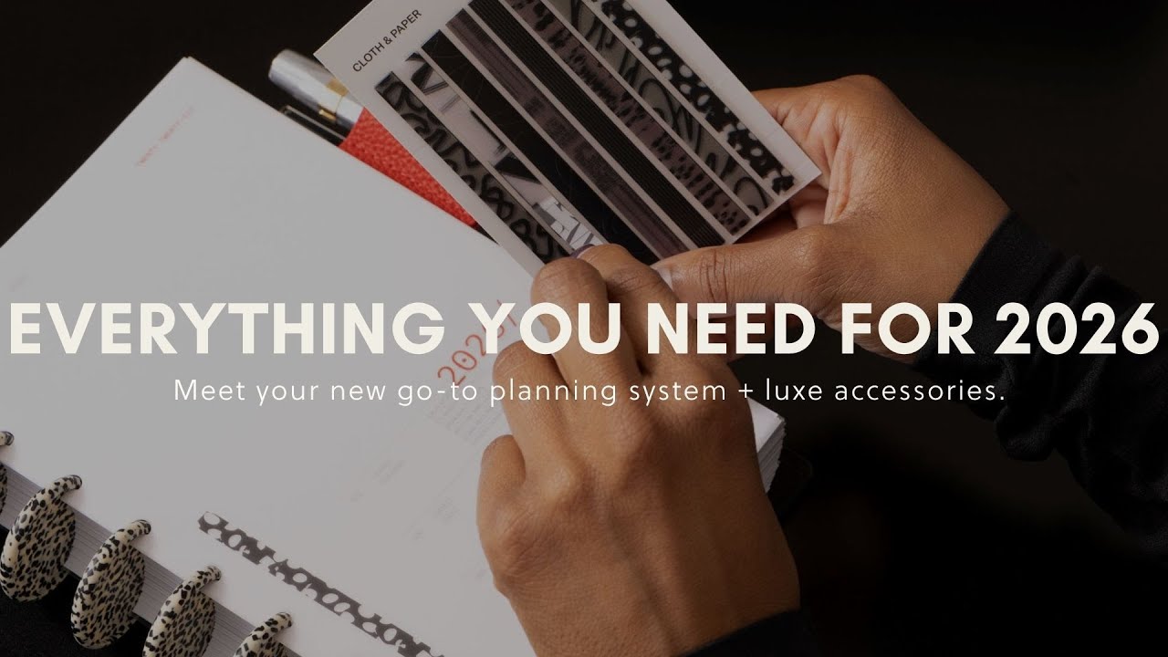 The Ultimate 2026 Planner Guide + Cloth & Paper Keyholder Collection | Happy Hour Live