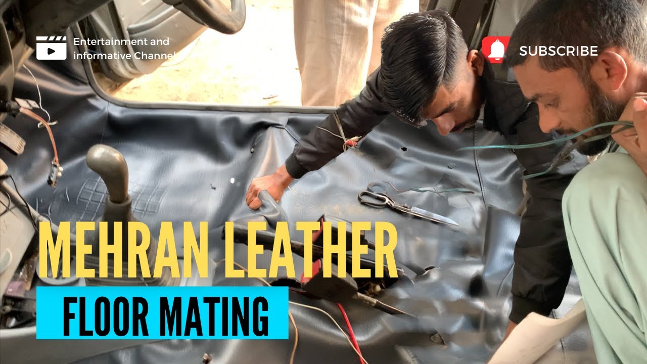 How to install Leather floor mats in suzuki mehran|floor poshish| Re info